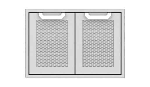 42" Double Storage Doors , With Marquise Accent Panel - Image 3