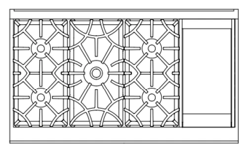 48" 5-Burner Dual Fuel Range With 12" Griddle (NG) - Image 3