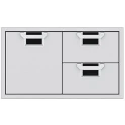 Aspire By Hestan AESDR36 Double Drawer And Storage Door Combo, 36-Inches
