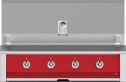 Aspire By Hestan 42-inch Built-In Grill With Sear And U-Burner - Matador - Red - Propane - EMB42-LP-RD