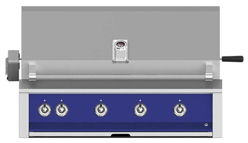 Aspire By Hestan 42-inch Built-In Grill With Sear, Rotisserie And U-Burner - Prince - Blue - Natural Gas - EMBR42-NG-BU