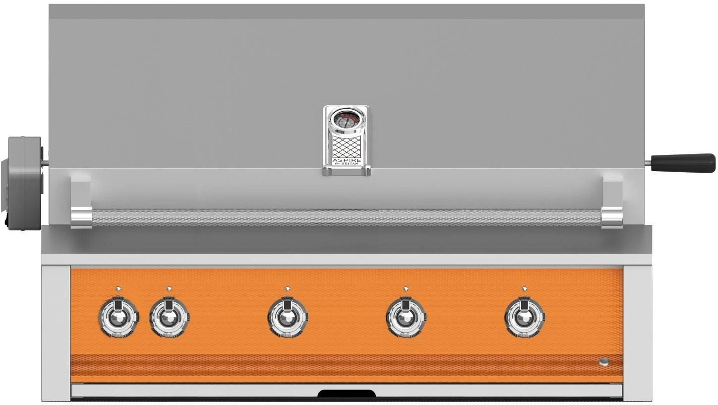 Aspire By Hestan 42-inch Built-In Grill With Sear, Rotisserie And U-Burner - Citra - Orange - Propane - EMBR42-LP-OR