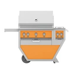 Hestan 36-inch Freestanding Deluxe Gas BBQ Grill With Trellis, Sear, And Double Side Burner - GMBR36CX2-LP / GMBR36CX2-NG