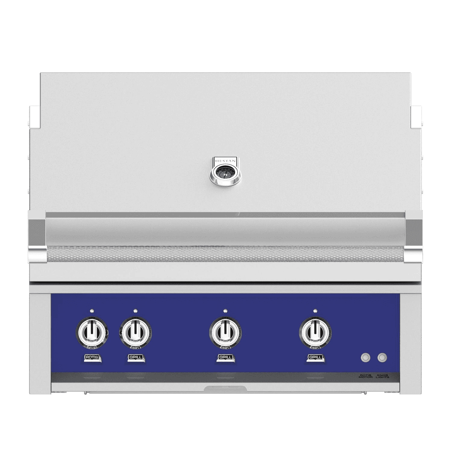 Hestan 36-inch Built-in Grill Trellis, With Sear, And Rotisserie - Blue - Natural Gas - GABR36-NG-BU