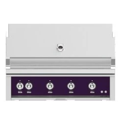 Hestan 42-inch Built-in Grill Trellis, And Rotisserie - Purple - Natural Gas - GABR42-NG-PP
