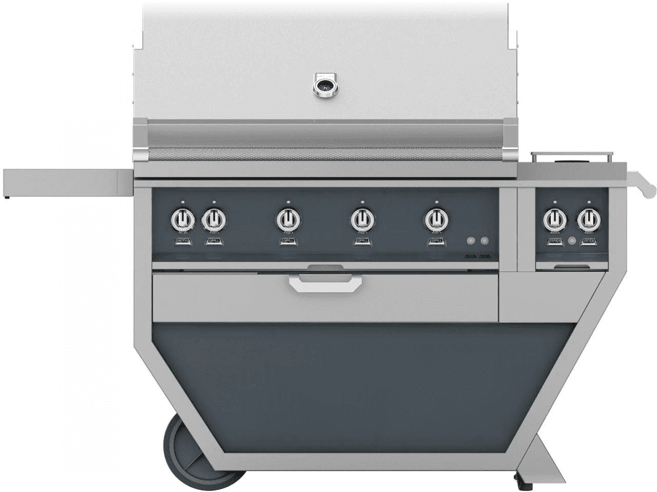 Hestan 42-inch Freestanding Grill With Sear, Rotisserie, And Double Side Burner - Propane - GSBR42CX2-LP