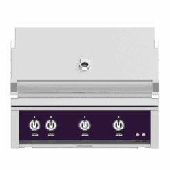 Hestan 36-inch Built-in Grill With Trellis, Sear, And Rotisserie - Purple - Propane - GMBR36-LP-PP