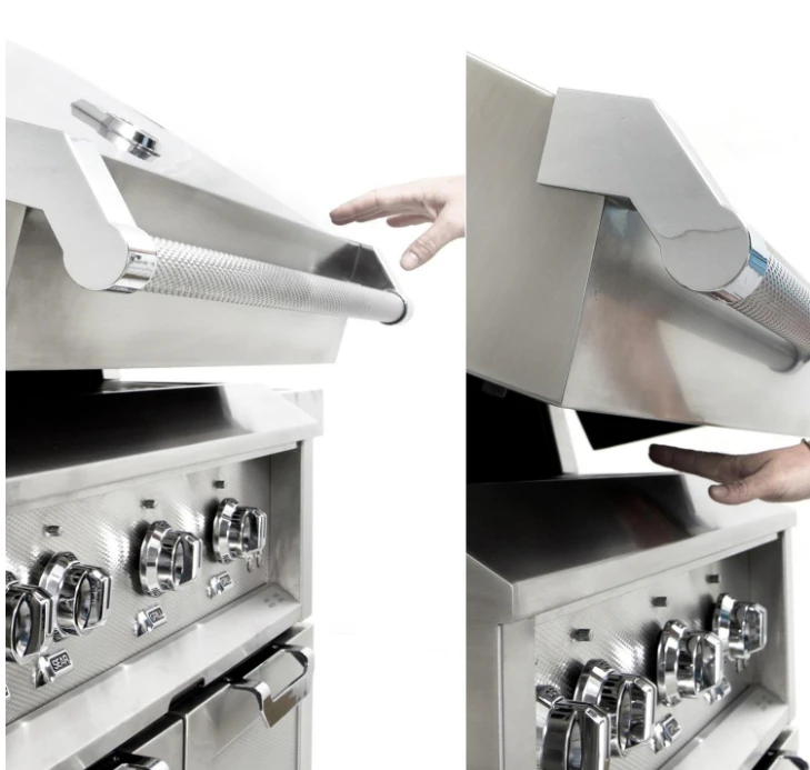 Hestan 36-inch Freestanding BBQ Grill With Sear, Rotisserie, And Double Side Burner - Yellow - Natural Gas - GSBR36CX2-NG-YW - Image 5