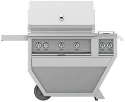 Hestan 36-inch Freestanding Grill With Sear, Rotisserie, And Double Side Burner - Propane - GSBR36CX2-LP